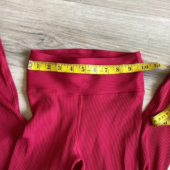 RED YEAR OF OURS SPORTS LEGGINGS ribbed xs - Picture 5 of 6